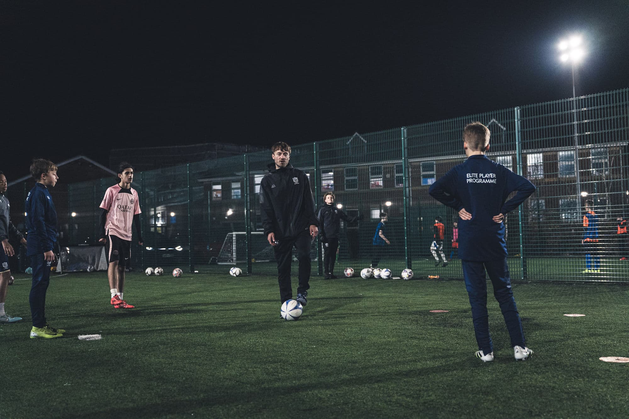 E-PPRO players at an evening training session