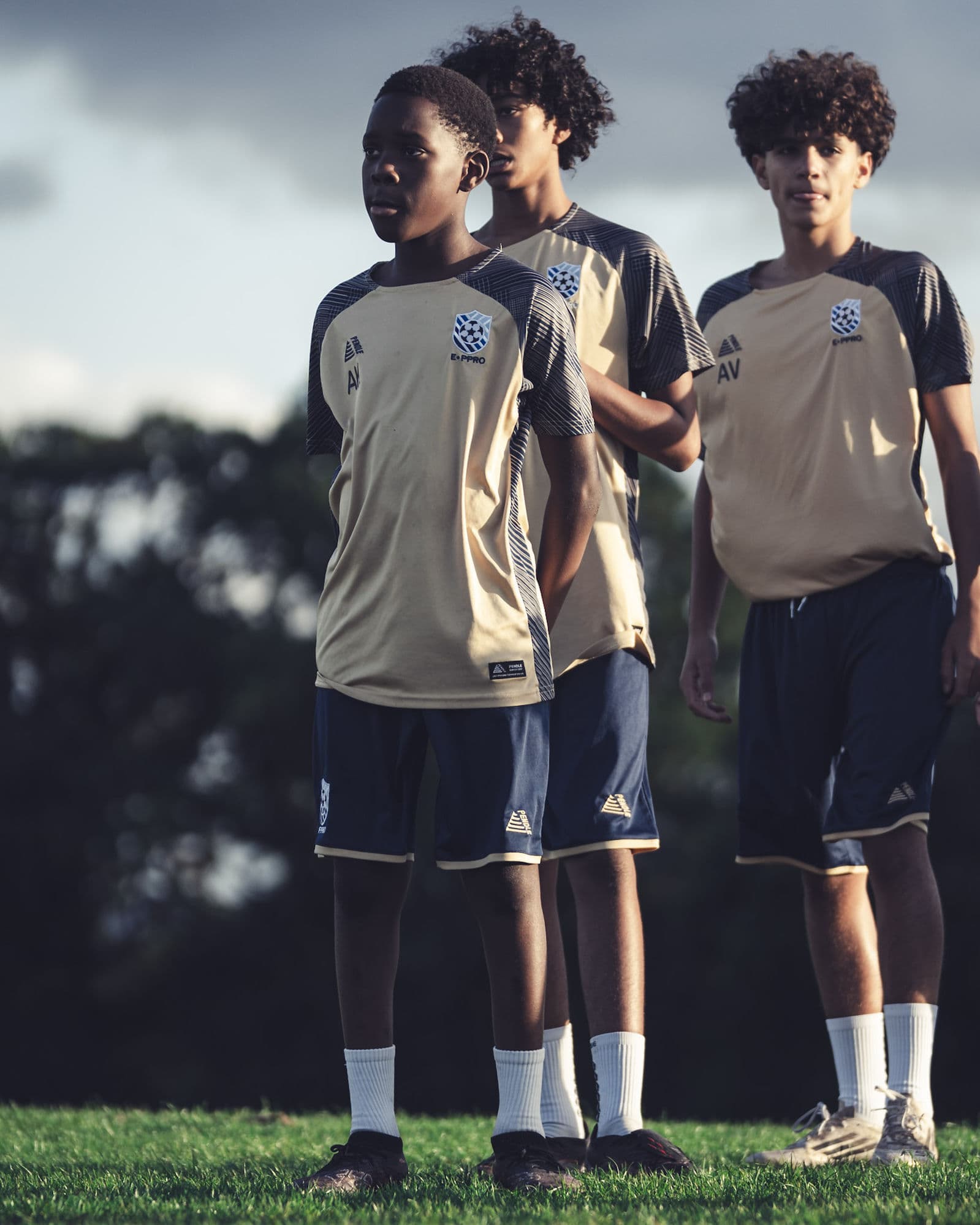 E-PPRO players lined up in training kit